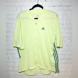 NWT adidas cycling jersey size 2XL lime colored